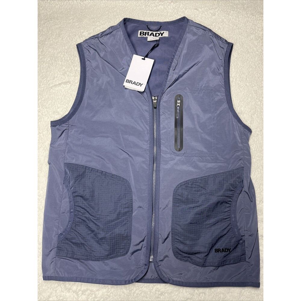 BRADY OUTDOOR STRETCH VEST IN STORM S NWT‎